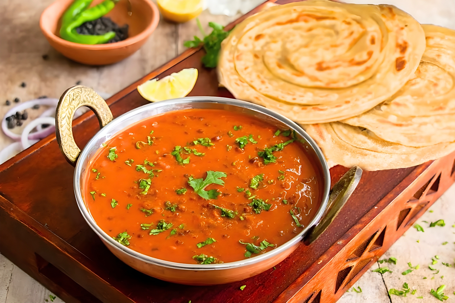 Dal Makhni with Tandoori Butter Laccha Paratha Combo